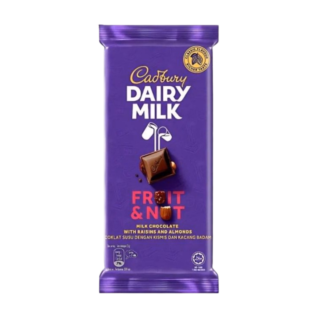 Cadbury Dairy Milk Fruit & Nut (130g) - Chocolates Sri Lanka