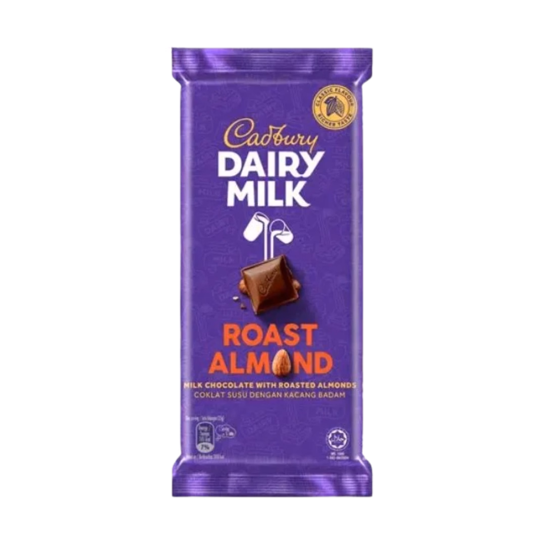 Cadbury Dairy Milk Roast Almond (130g) - Chocolates Sri Lanka