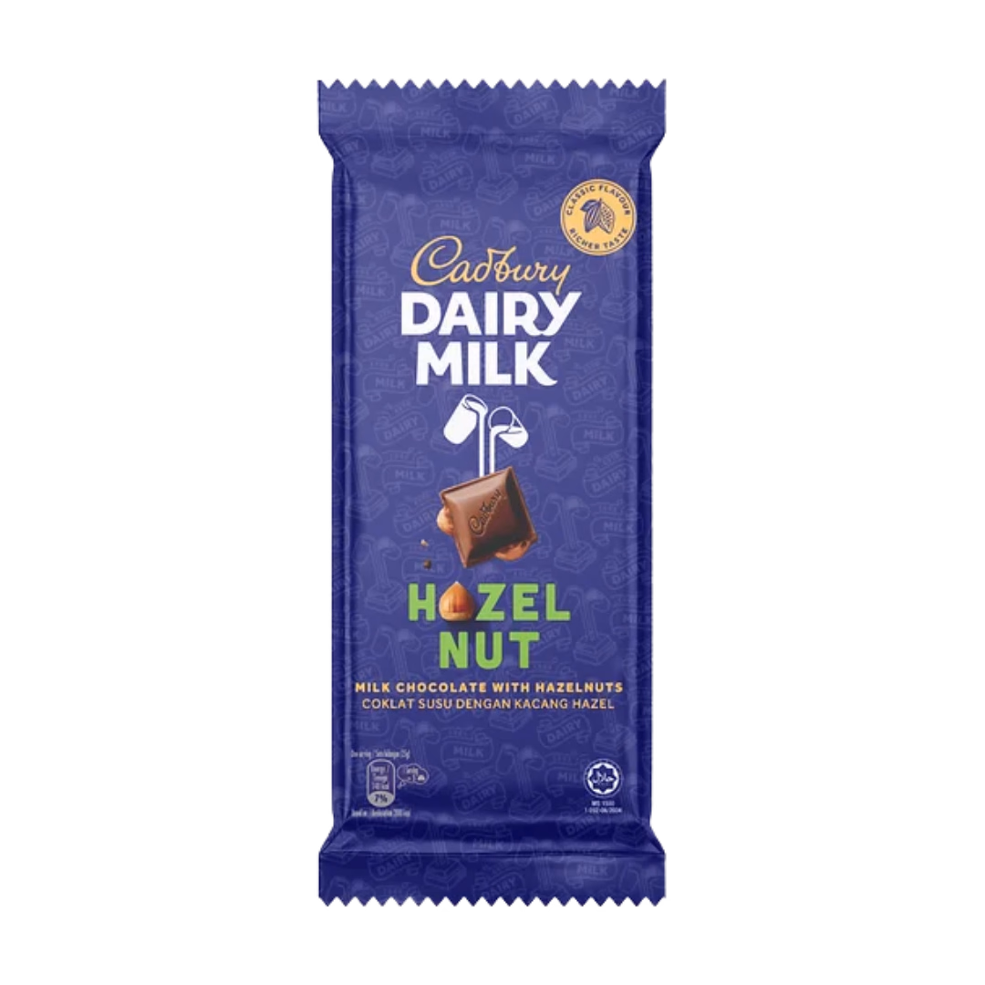 Cadbury Dairy Milk Hazelnut (130g) - Chocolates Sri Lanka