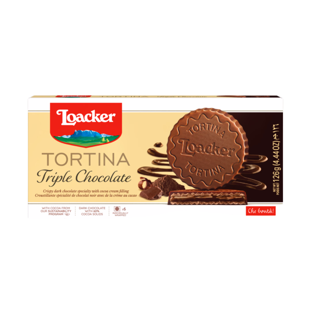 Loacker Tortina Triple Chocolate (126g) - Chocolates Sri Lanka
