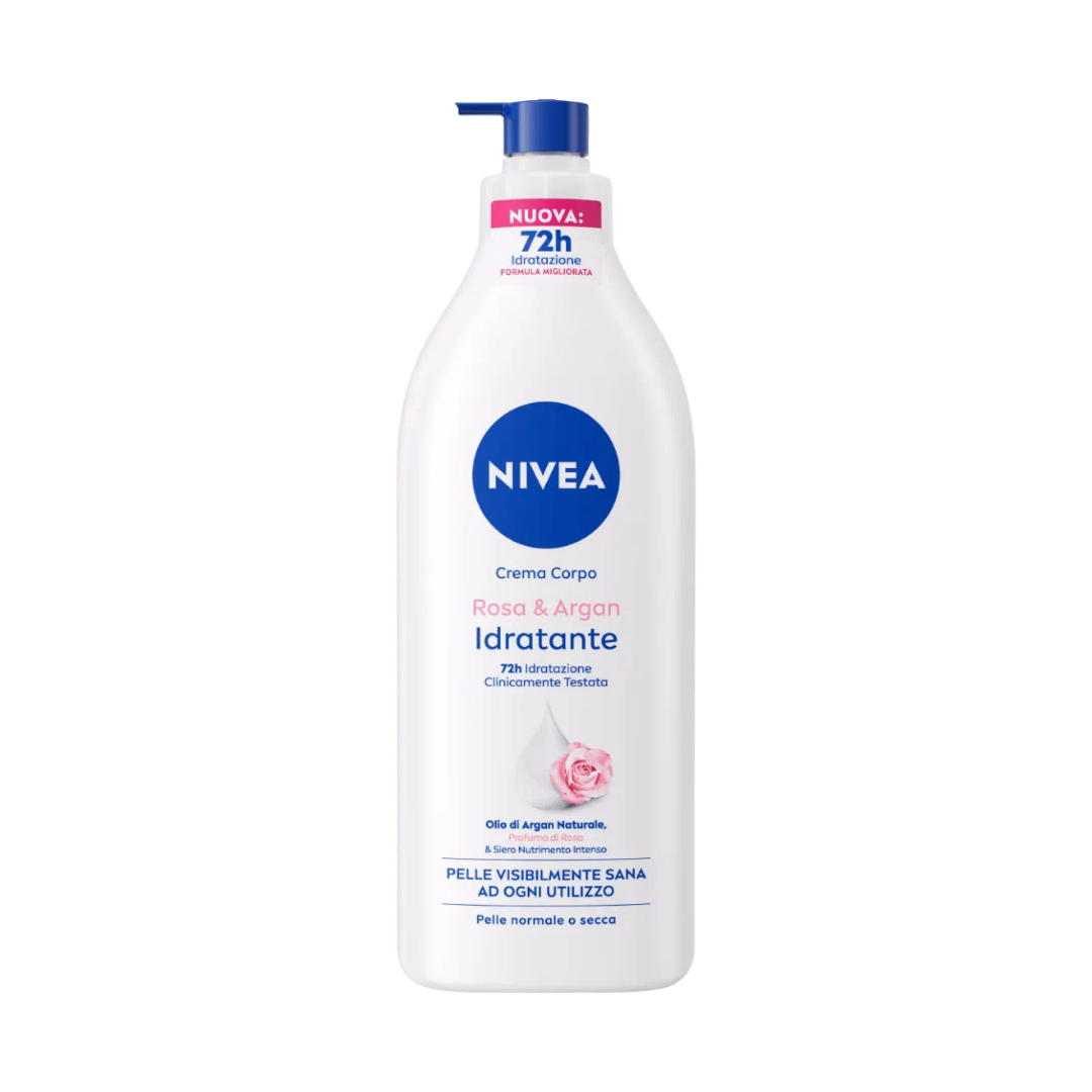 NIVEA Rosa & Argan Idratante Body Lotion (500ml) — Cosmetics Sri Lanka